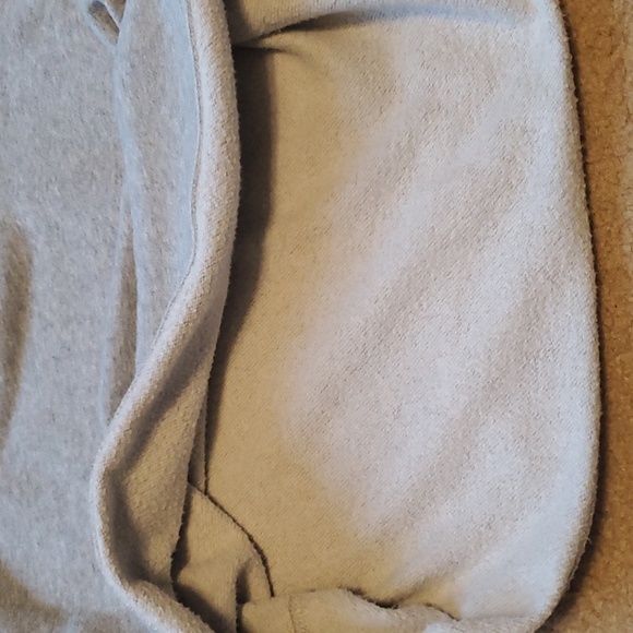 Soft Nautica Quarter Zip, Grey and Navy (Inside Collar, Logo, Panel on Back) - Picture 7 of 9